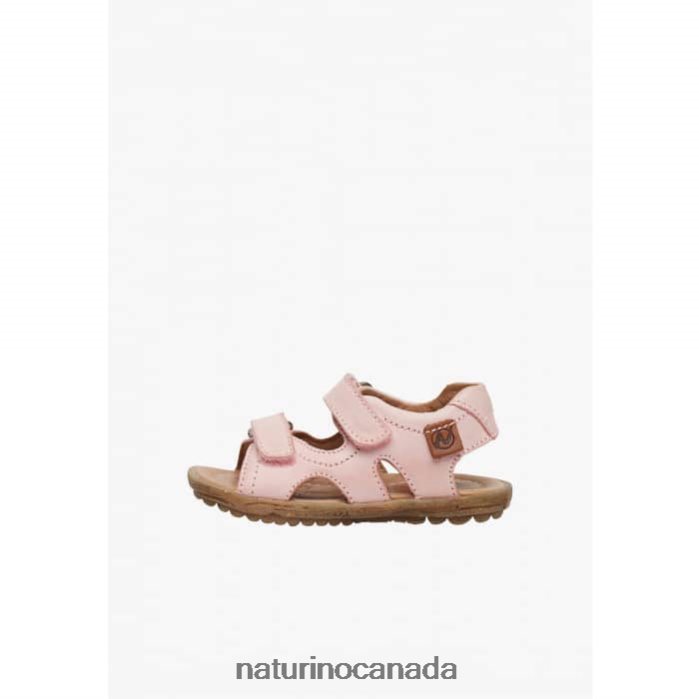 Kids SKY Z2N0TL282 Naturino Nappa Leather Sandals Pink