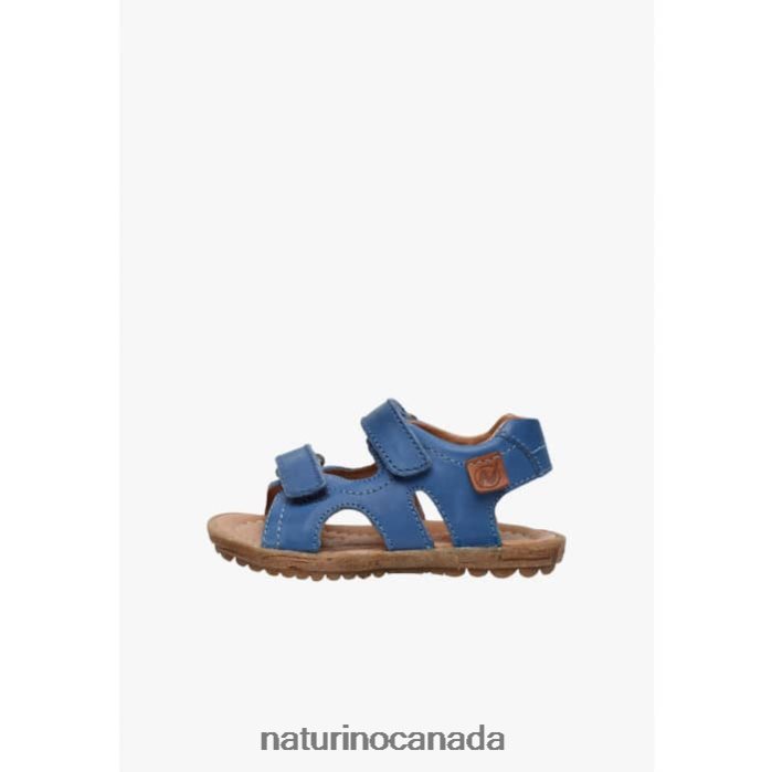 Kids SKY Z2N0TL288 Naturino Nappa Leather Sandals Light Blue