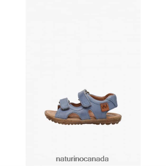 Kids SKY Z2N0TL289 Naturino Nappa Leather Sandals Light Blue