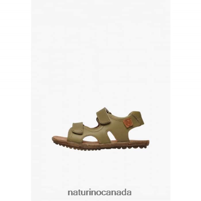 Kids SKY Z2N0TL291 Naturino Nappa Leather Sandals Grey