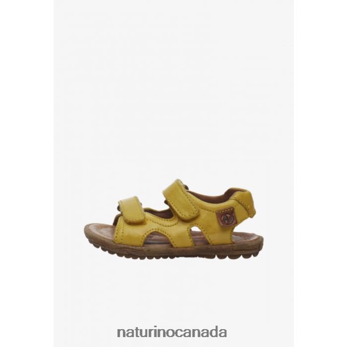 Kids SKY Z2N0TL354 Naturino Nappa Leather Sandals Yellow