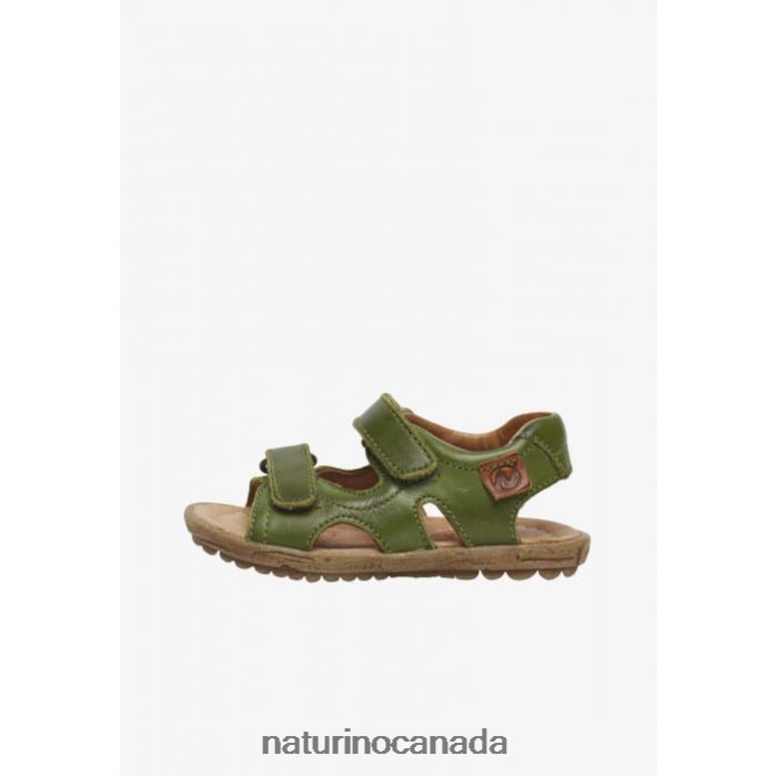 Kids SKY Z2N0TL355 Naturino Nappa Leather Sandals Green