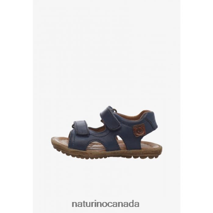Kids SKY Z2N0TL359 Naturino Nappa Leather Sandals Blue