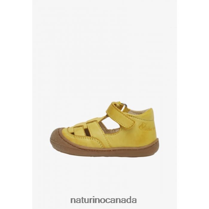 Kids WAD Z2N0TL566 Naturino First Step Sandals Yellow