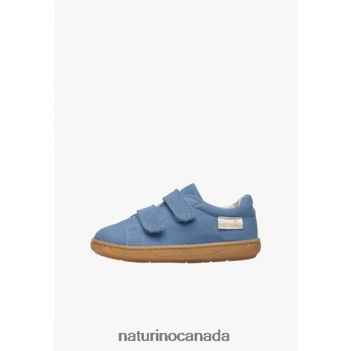 Kids ARBIA VL ORGANIC Z2N0TL23 Naturino Organic Fabric Sneakers Light Blue