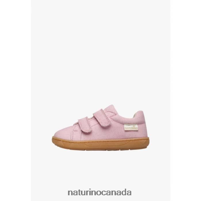 Kids ARBIA VL ORGANIC Z2N0TL24 Naturino Organic Fabric Sneakers Pink