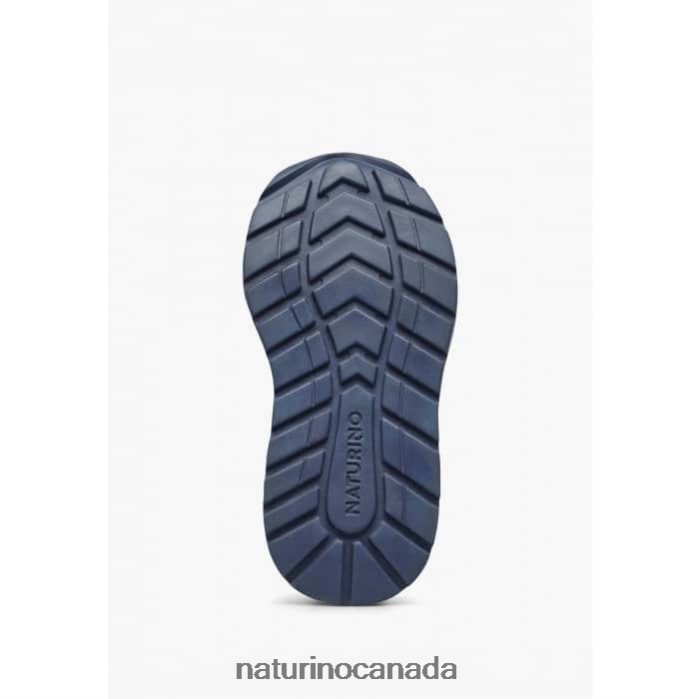 Kids BLEY VL Z2N0TL394 Naturino Suede and Fabric Sneakers Dove Grey-Green