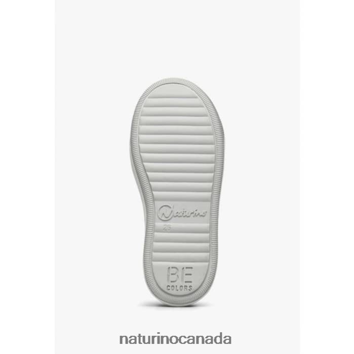 Kids CALEB VL Z2N0TL524 Naturino Nappa Leather and Suede Sneakers Brown