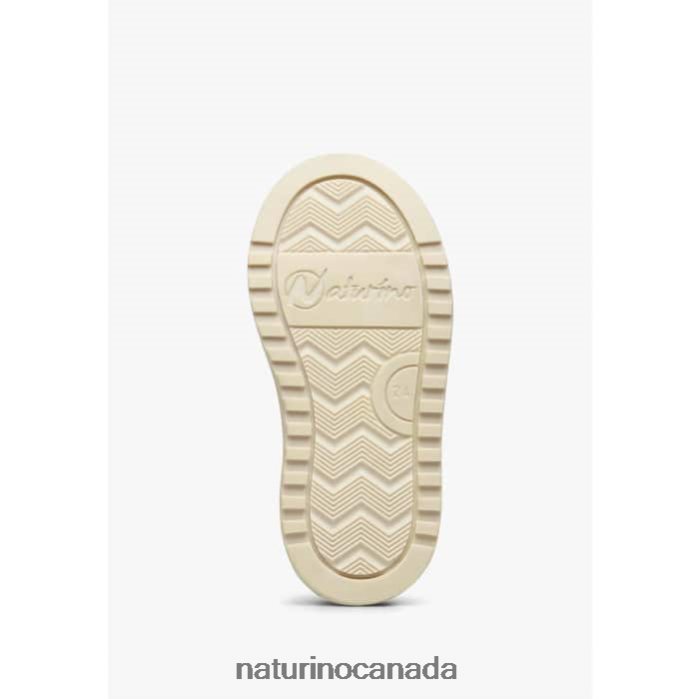 Kids CEONIA VL. Z2N0TL46 Naturino Faux Leather Sneakers White-Powder Pink