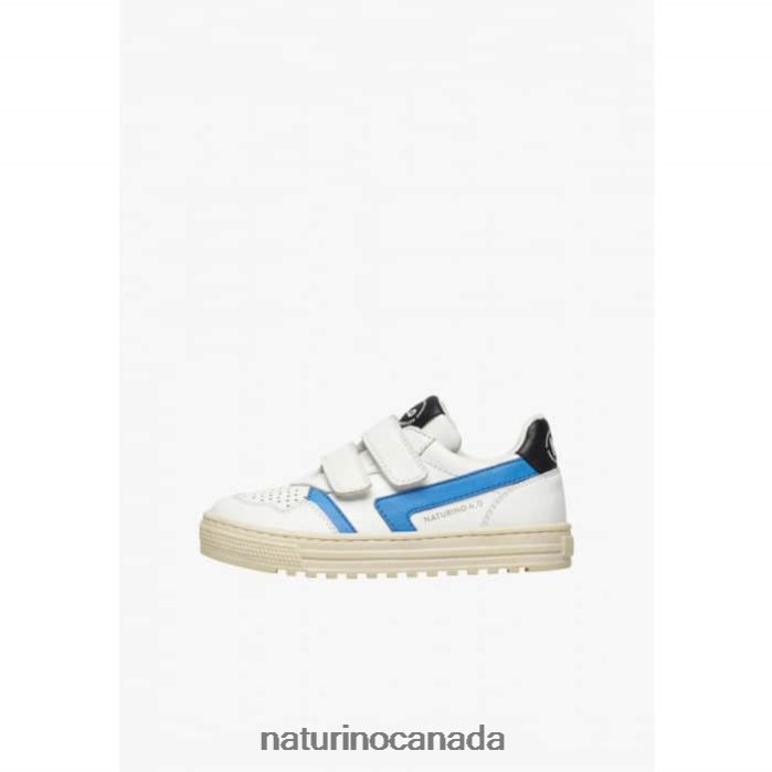 Kids CEONIA VL. Z2N0TL47 Naturino Faux Leather Sneakers White-Navy