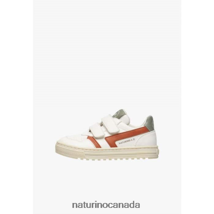 Kids CEONIA VL. Z2N0TL50 Naturino Faux Leather Sneakers White-Red