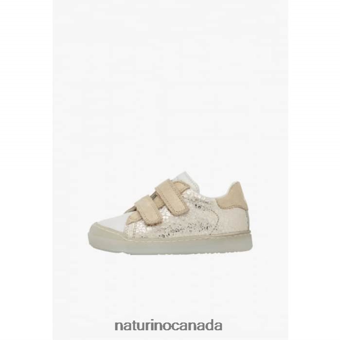 Kids EINDHOVEN VL Z2N0TL399 Naturino Leather and Suede Sneakers Platinum