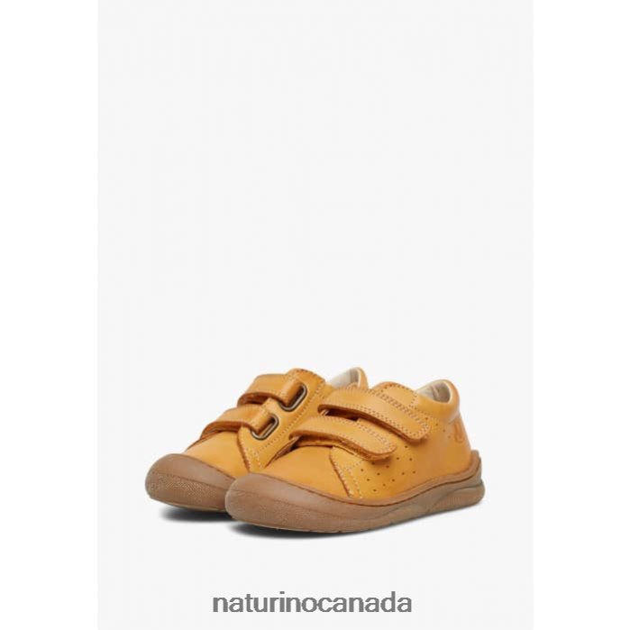 Kids GABBY VL Z2N0TL434 Naturino First Steps Shoes In Nappa Leather Orange