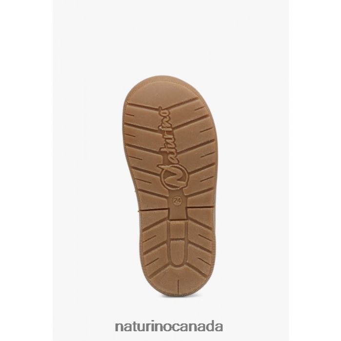 Kids GABBY VL Z2N0TL434 Naturino First Steps Shoes In Nappa Leather Orange