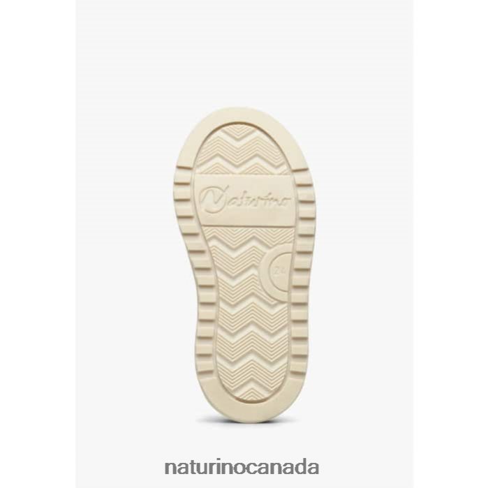 Kids HESS VL. Z2N0TL382 Naturino Leather and Suede Sneakers Sky Blue-Beige