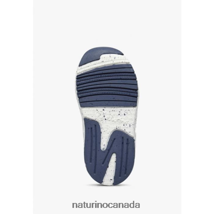 Kids JESKO STAR VL. Z2N0TL500 Naturino Suede and Fabric Sneakers Blue-White