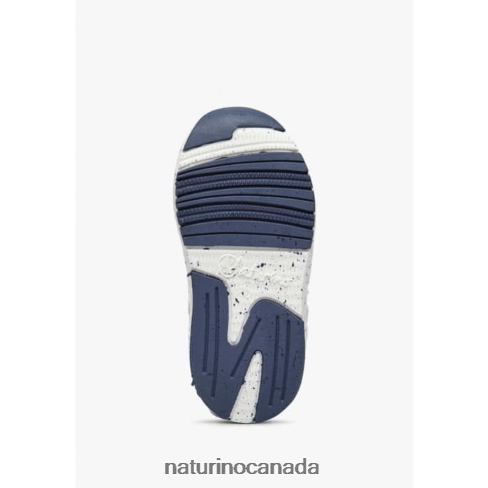 Kids JESKO STAR VL. Z2N0TL511 Naturino Suede and Fabric Sneakers Grey-White