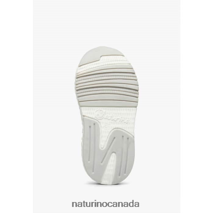 Kids JESKO VL. Z2N0TL373 Naturino Suede and Technical Fabric Sneakers Yellow