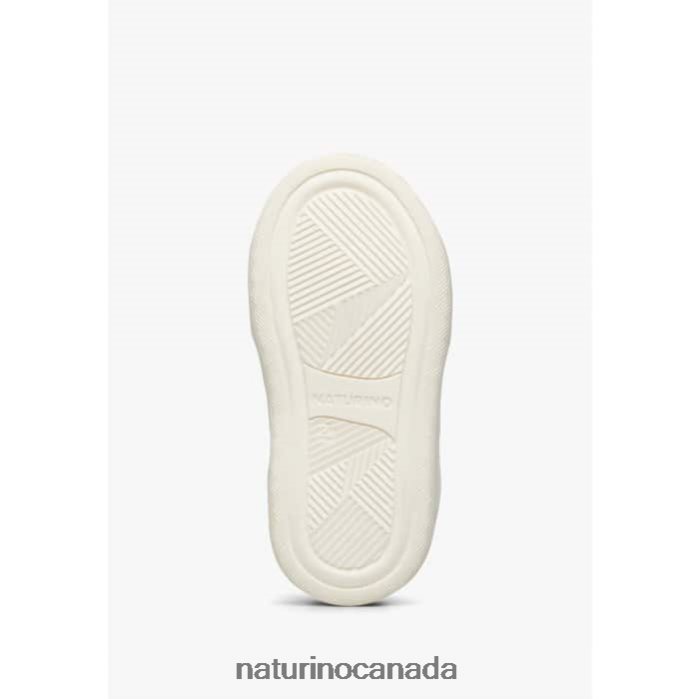 Kids KOZUC VL Z2N0TL447 Naturino Leather and Suede Sneakers Navy-Grey