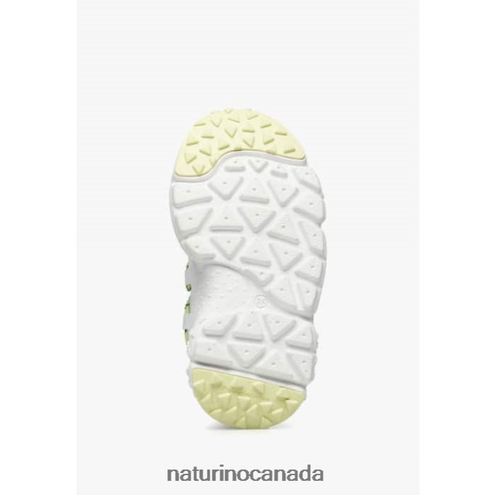 Kids RAIKIRI JUNIOR. Z2N0TL38 Naturino Faux Leather and Technical Fabric Sneakers White