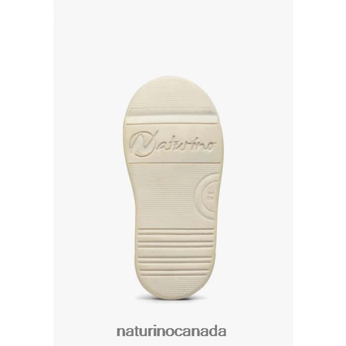 Kids TRAJAN VL Z2N0TL380 Naturino Leather and Suede Sneakers Blue-Dove Grey