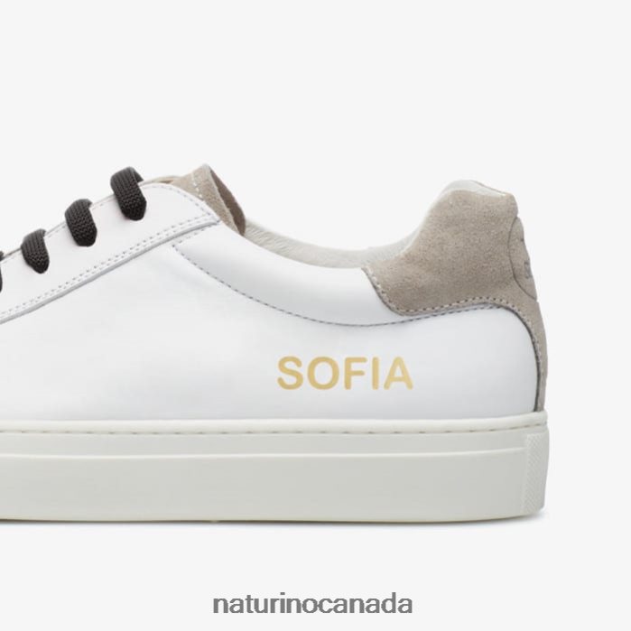 Kids TWINS Z2N0TL602 Naturino Leather Sneakers Grey/White